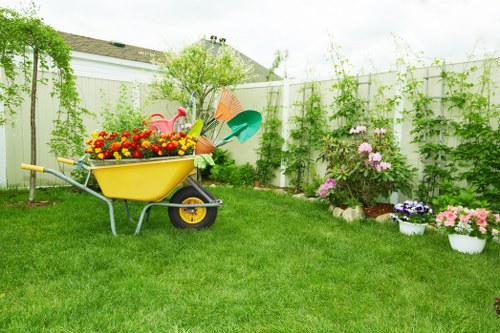 Illustration of a garden complaint process for a local gardening service