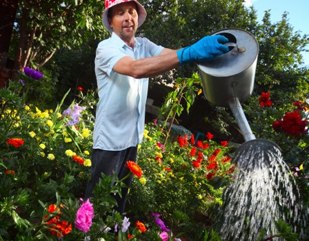 Well-kept garden created through gardening services in Canning Town