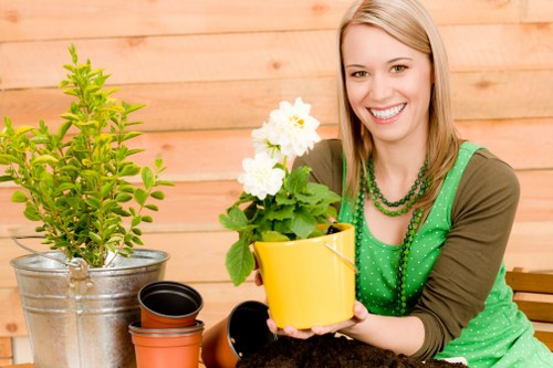 Customer concern being recorded in a gardening service complaint system